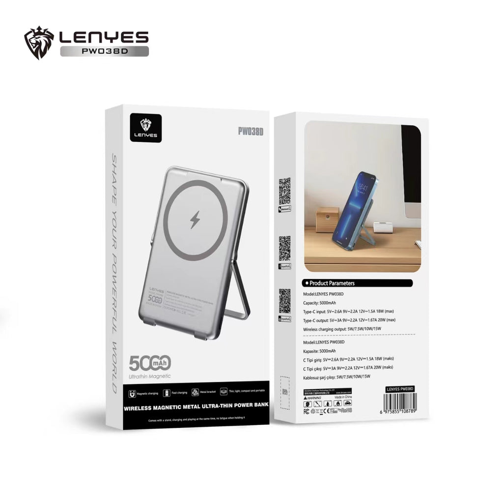 Bateria Externa Power Bank Magnetico 5000mah Metalica PW038D