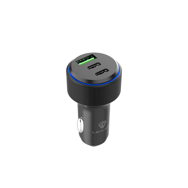 Cargador AUTO 3 PUERTOS - Lenyes CA704