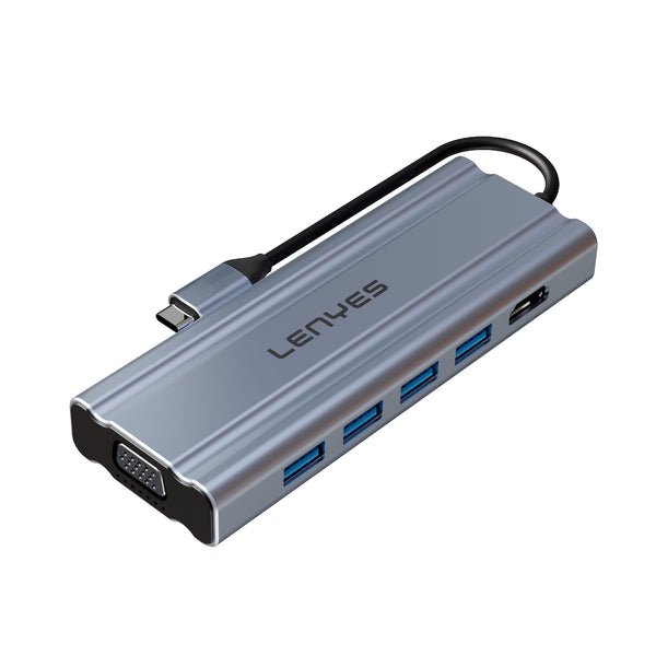 Adaptador HUB - 11 en 1 - Tipo C - Lenyes AX127